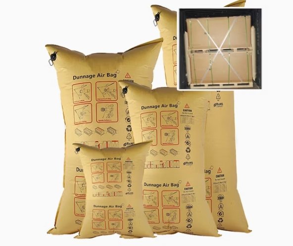 Recyclable Kraft Paper PP Woven Dunnage Bags